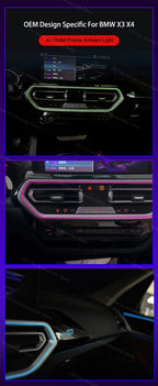 Air Vent Ambient Light Frames — BMW X3/X4/iX3