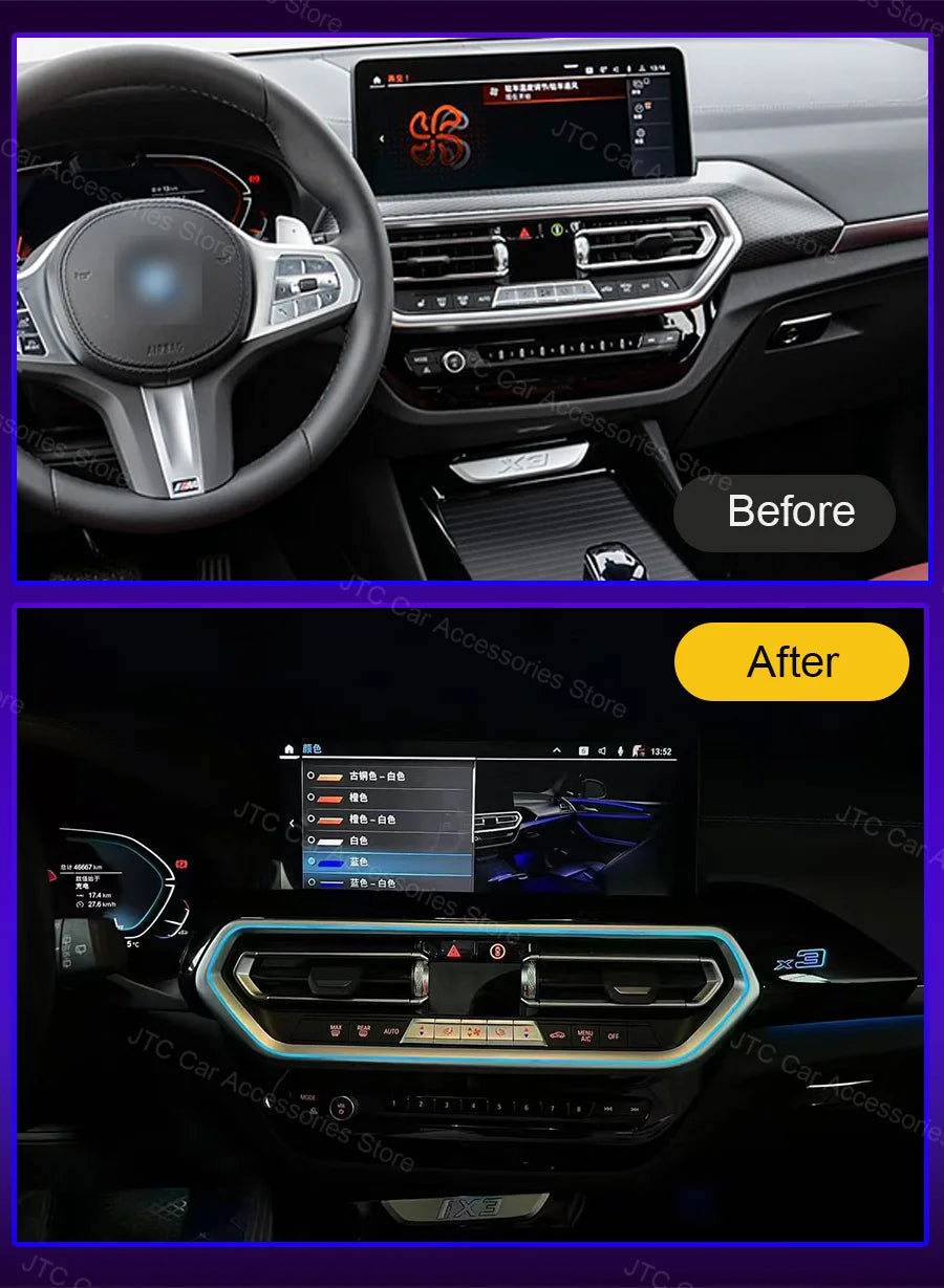 Air Vent Ambient Light Frames — BMW X3/X4/iX3