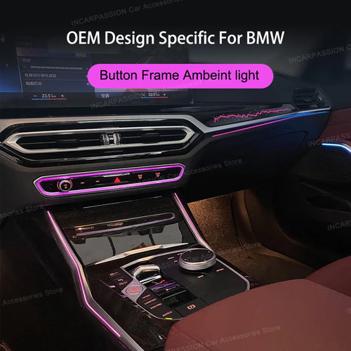 Center Console Button Accent Lighting — BMW 3/4 Series & X5/X6/X7