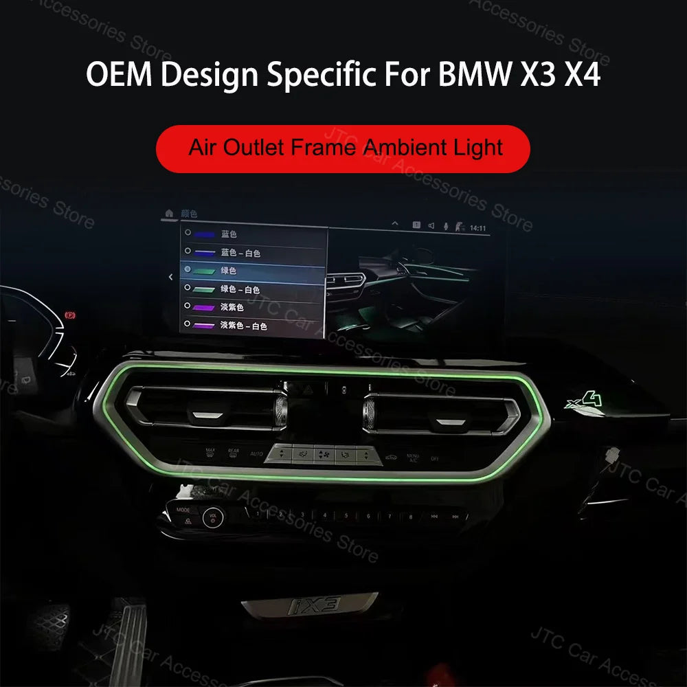 Air Vent Ambient Light Frames — BMW X3/X4/iX3