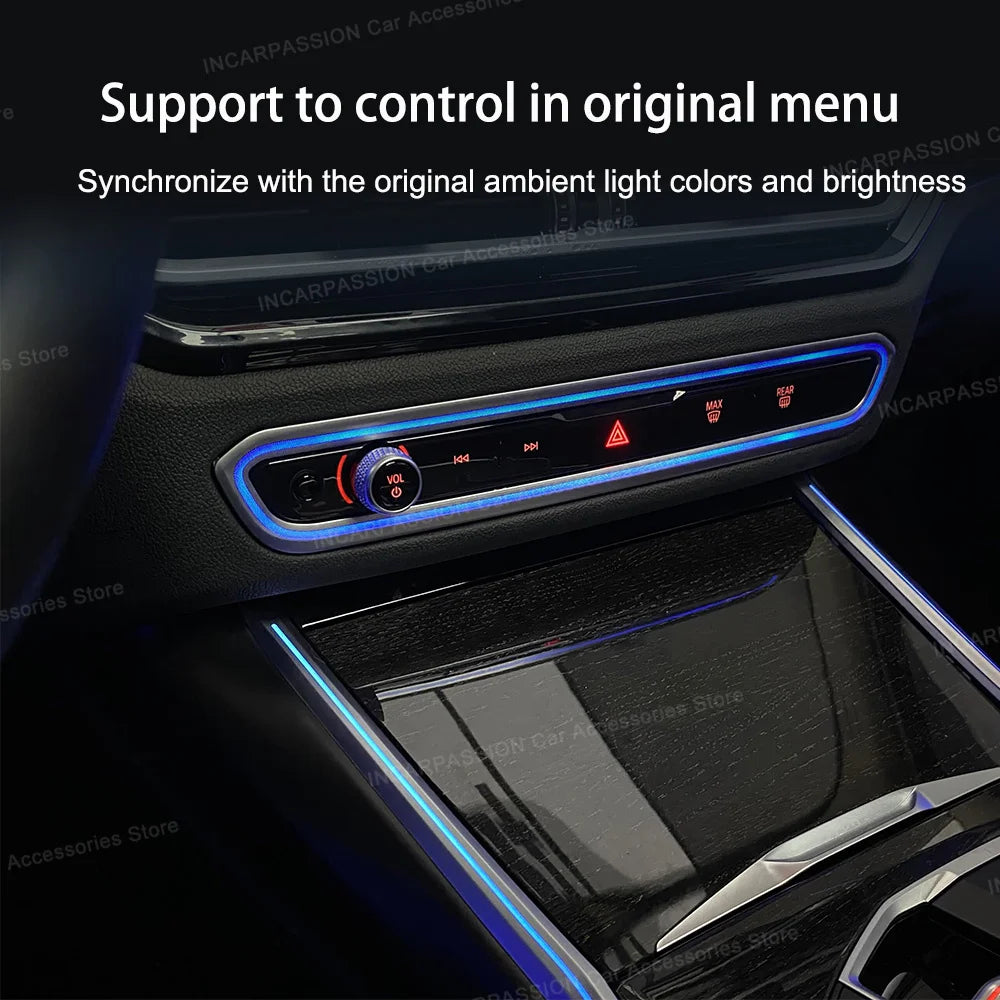 Center Console Button Accent Lighting — BMW 3/4 Series & X5/X6/X7